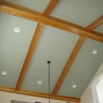 Custom beamed ceiling